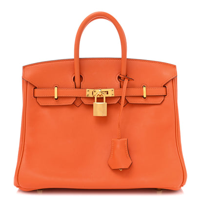 Hermes Swift Birkin 25 Orange 1 of 13