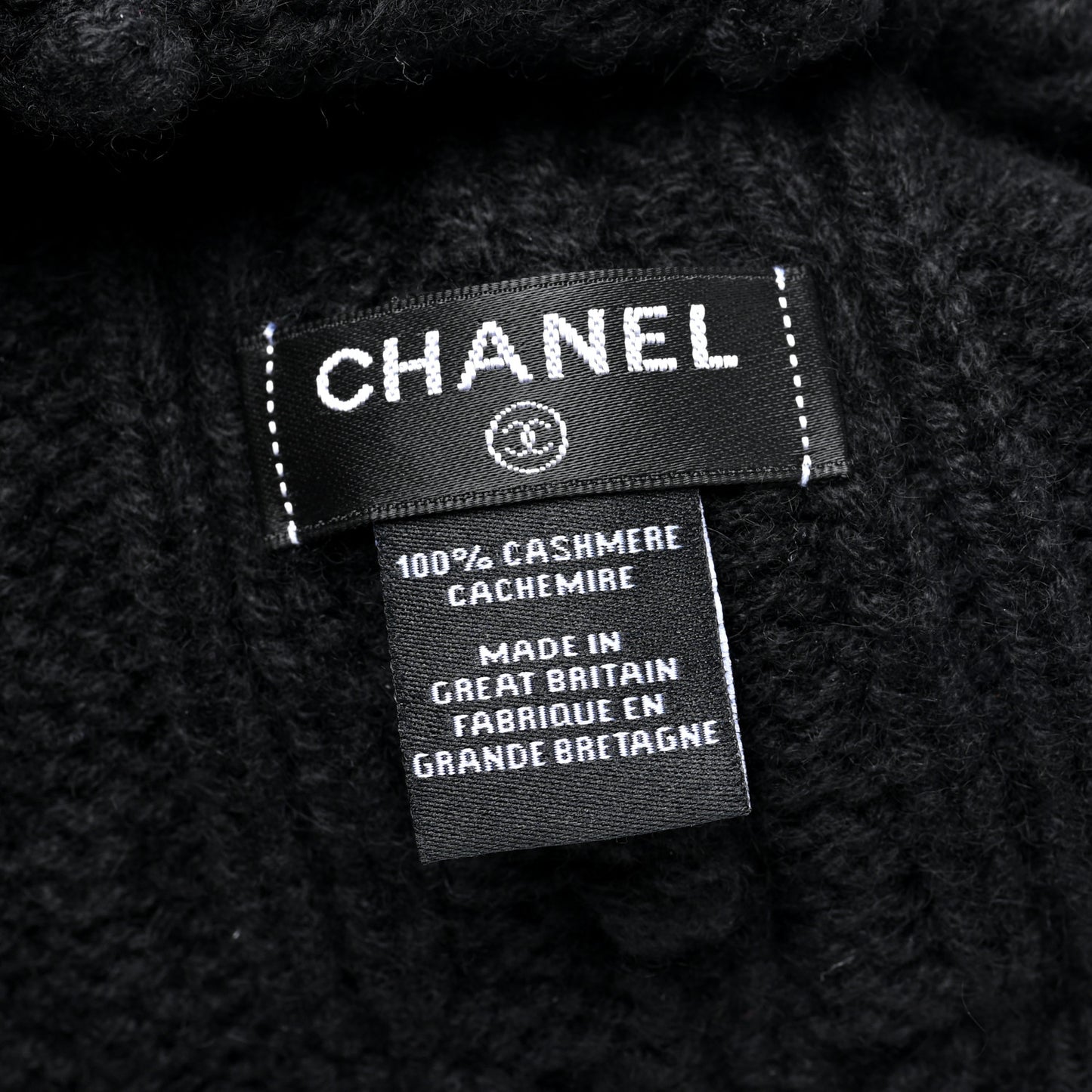 Cashmere CC Beanie Hat Black