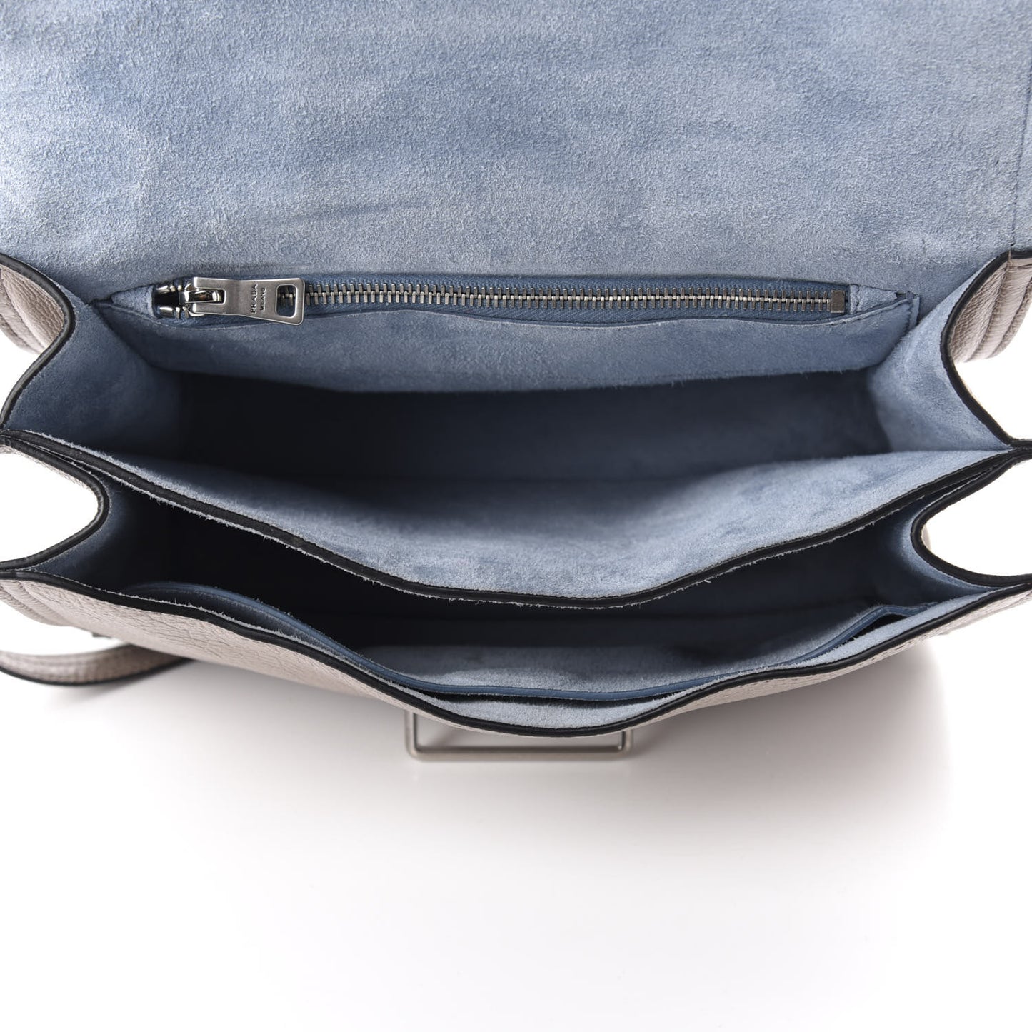 Glace Calfskin Large Soft Cahier Bag Argilla