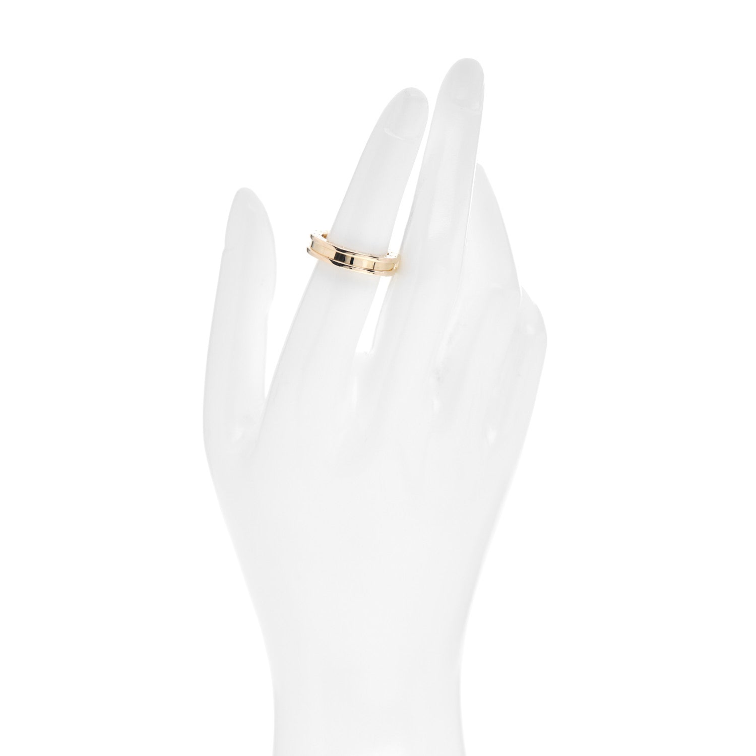 Bulgari 18K Yellow Gold B.Zero1 One-Band Ring 51 5.75 2 of 6