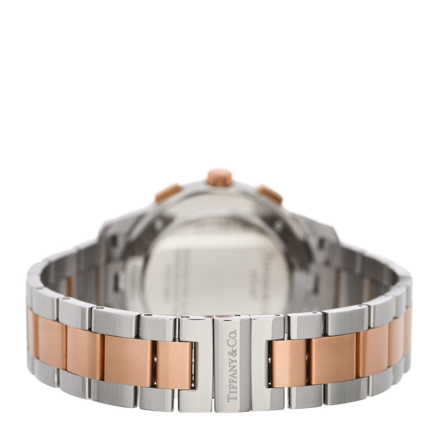 Tiffany Stainless Steel 18K Rose Gold 42mm Atlas Chronograph Quartz Watch 3 of 5