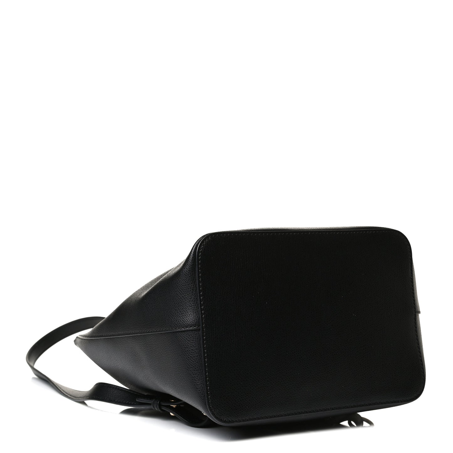 Vitello Cruise Bi-Color FF 1974 Embossed F is Fendi Drawstring Backpack Black Fragola Maya