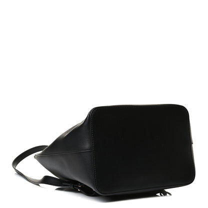 Fendi Vitello Cruise Bi-Color FF 1974 Embossed F is Fendi Drawstring Backpack Black Fragola Maya 4 of 16