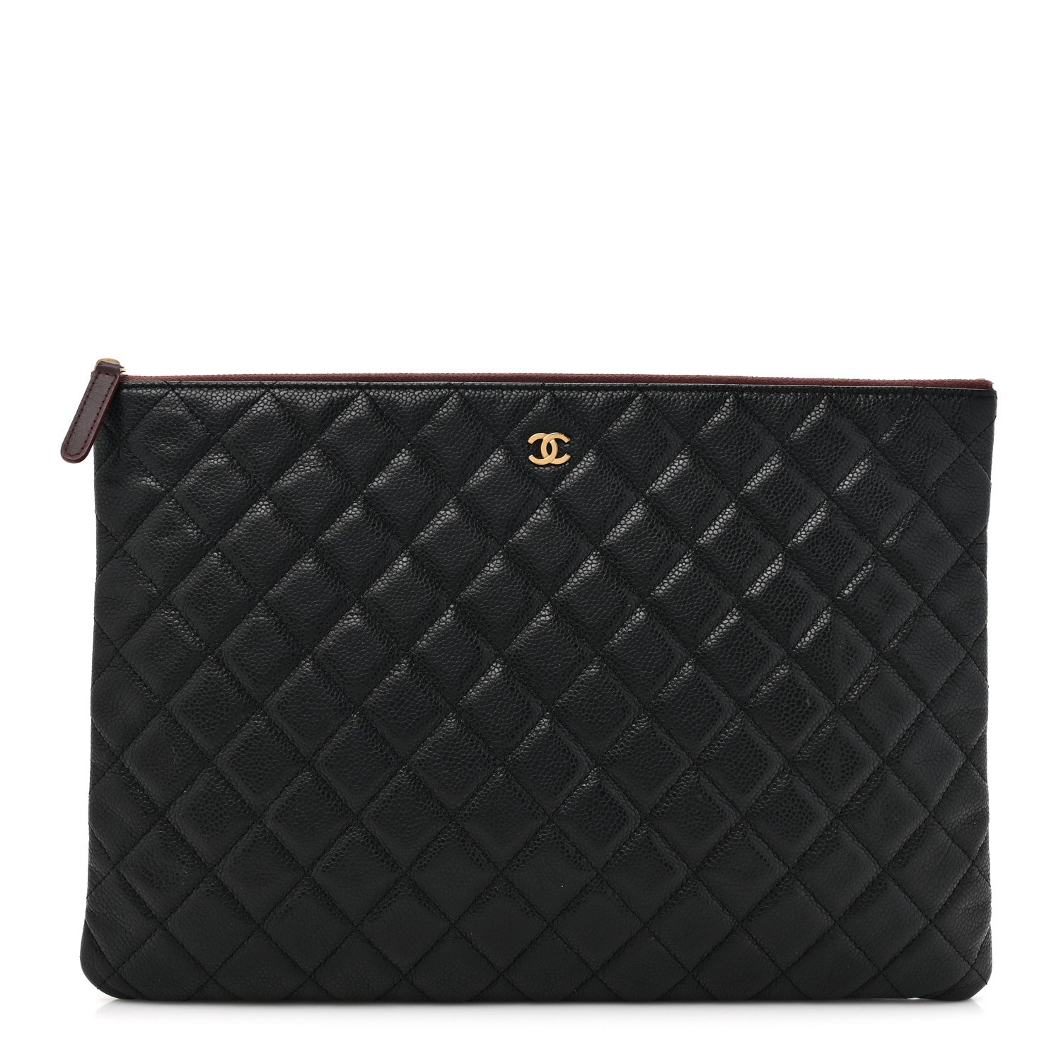 Chanel Caviar Quilted Large Cosmetic Case Black 1 of 9