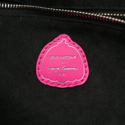 Louis Vuitton LV X YK Empreinte Infinity Dots Neverfull MM Black Fuchsia 7 of 12