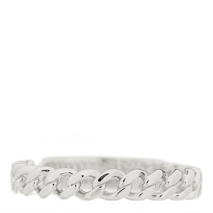 Tiffany 18K White Gold Diamond Micro Link Ring 54 7 3 of 5