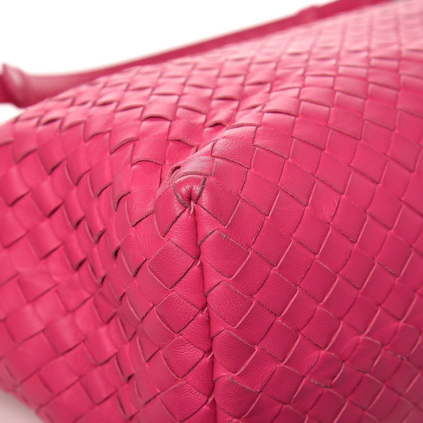 Nappa Intrecciato Medium Garda Bag Rosa Shock