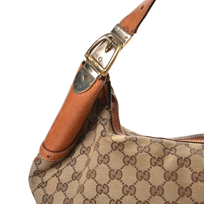 Gucci Monogram Glam Hobo Tan 9 of 17