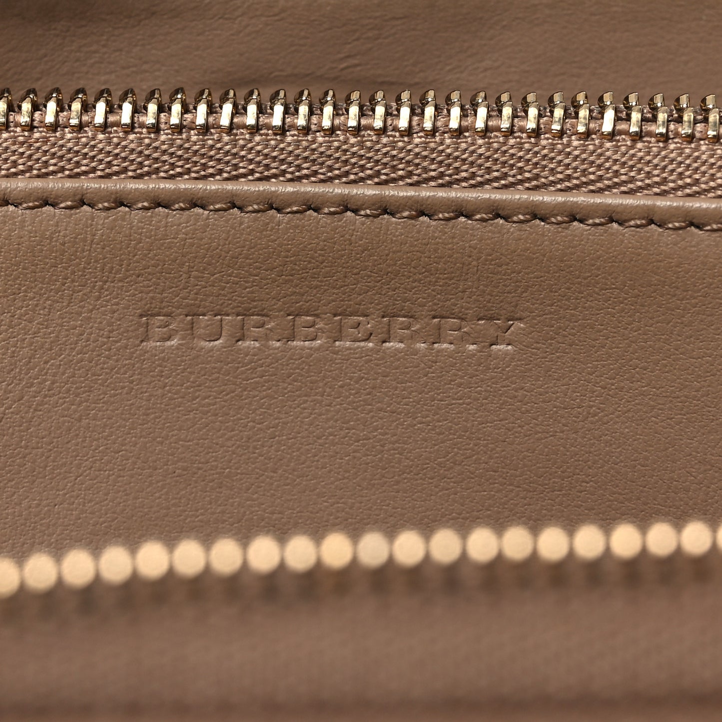 Haymarket Check Large Ziggy Zip Around Wallet Beige