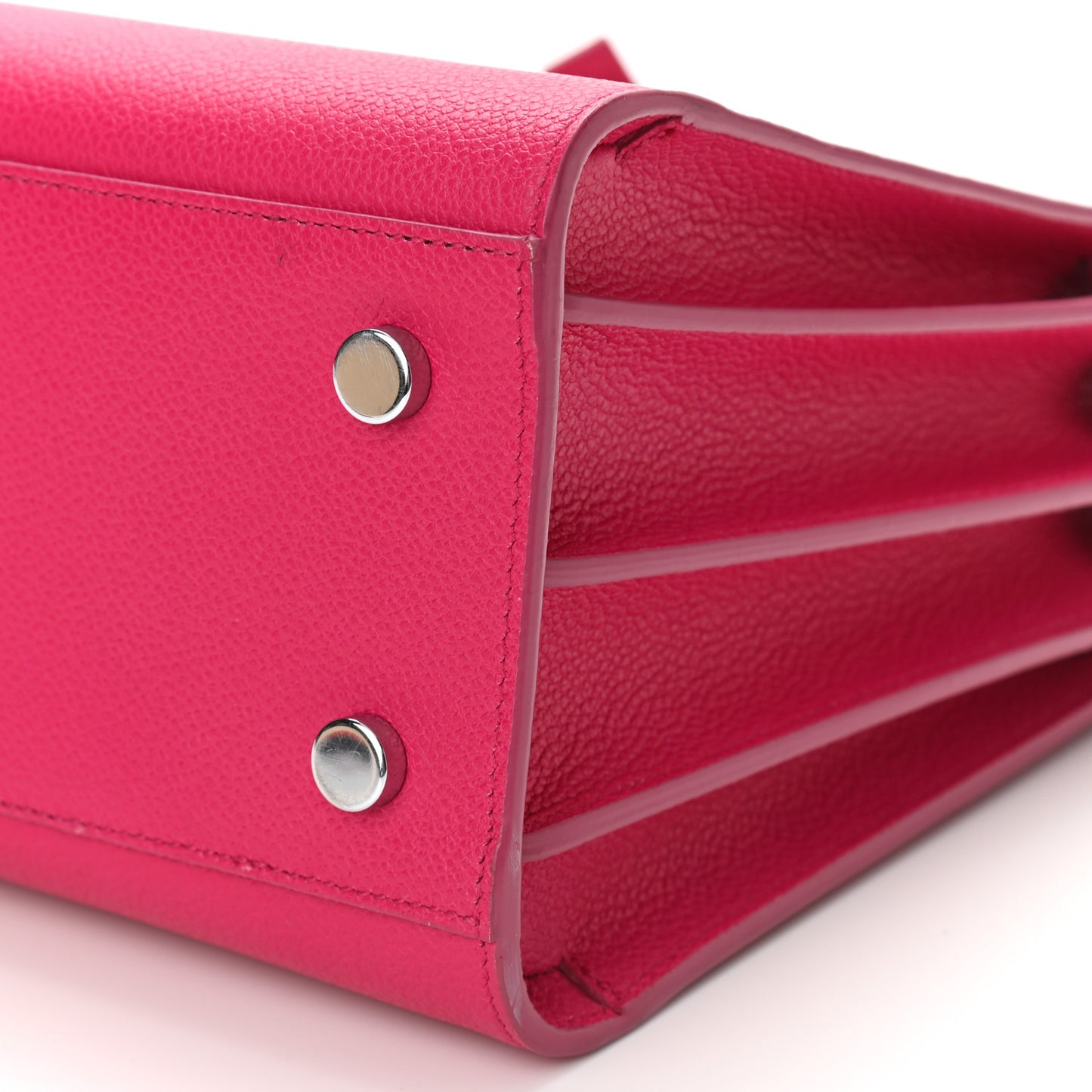 Grained Calfskin Baby Sac De Jour Lipstick Fuchsia