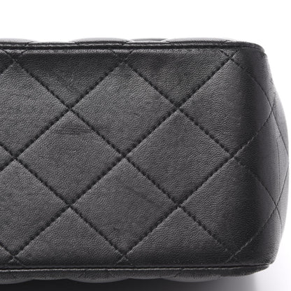 Chanel Lambskin Quilted Jumbo Double Flap Black 12 of 19