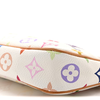 Louis Vuitton Monogram Multicolor Pochette Accessories White 10 of 10