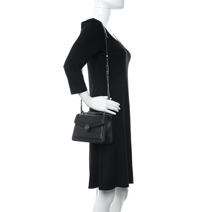 Bulgari Quilted Nappa Smooth Calfskin Serpenti Forever Diamond Blast Shoulder Bag Black 2 of 10