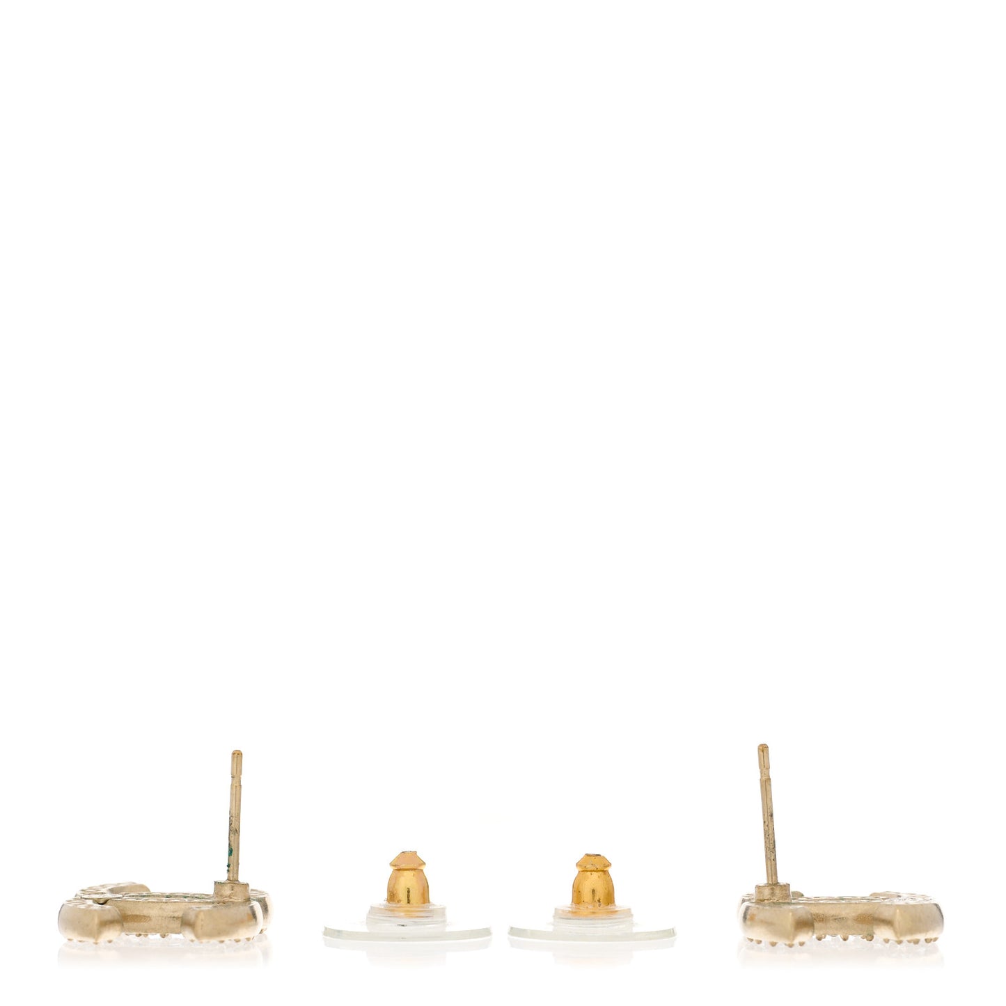 Crystal CC Earrings Gold