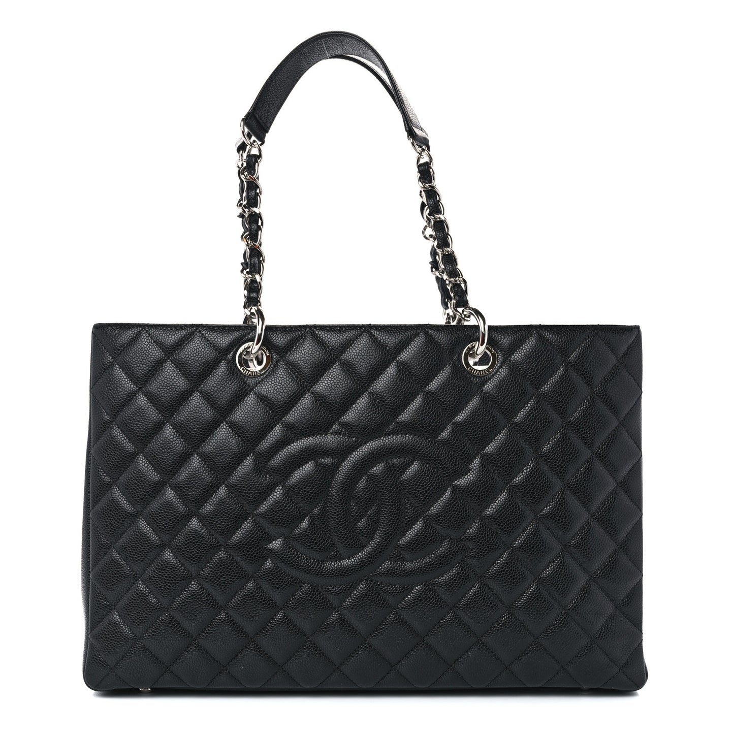 Caviar Quilted XL Grand Shopping Tote GST Black