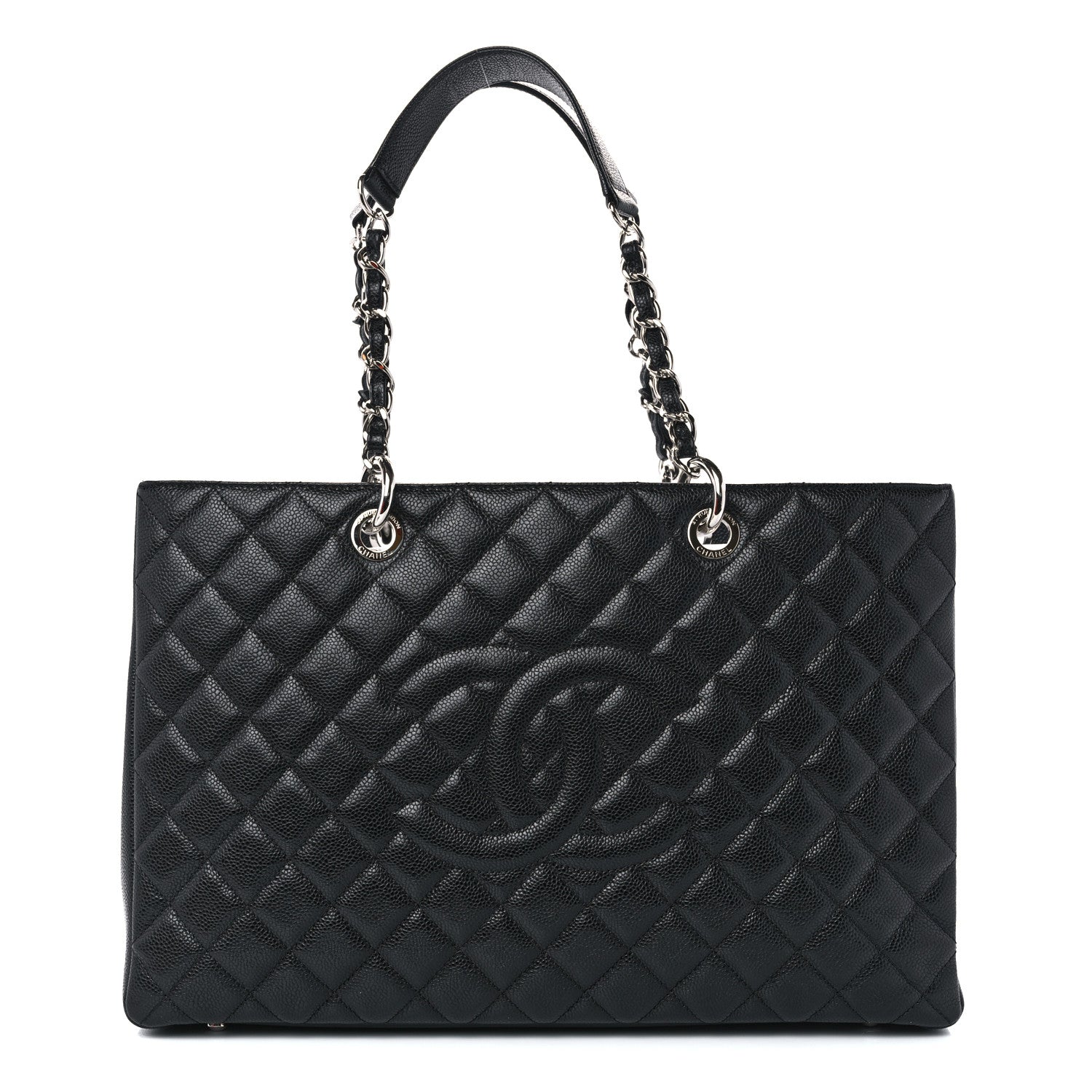 Chanel Caviar Quilted XL Grand Shopping Tote GST Black 1 of 11