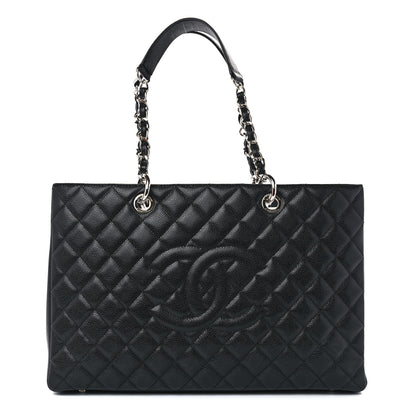 Chanel Caviar Quilted XL Grand Shopping Tote GST Black 1 of 11