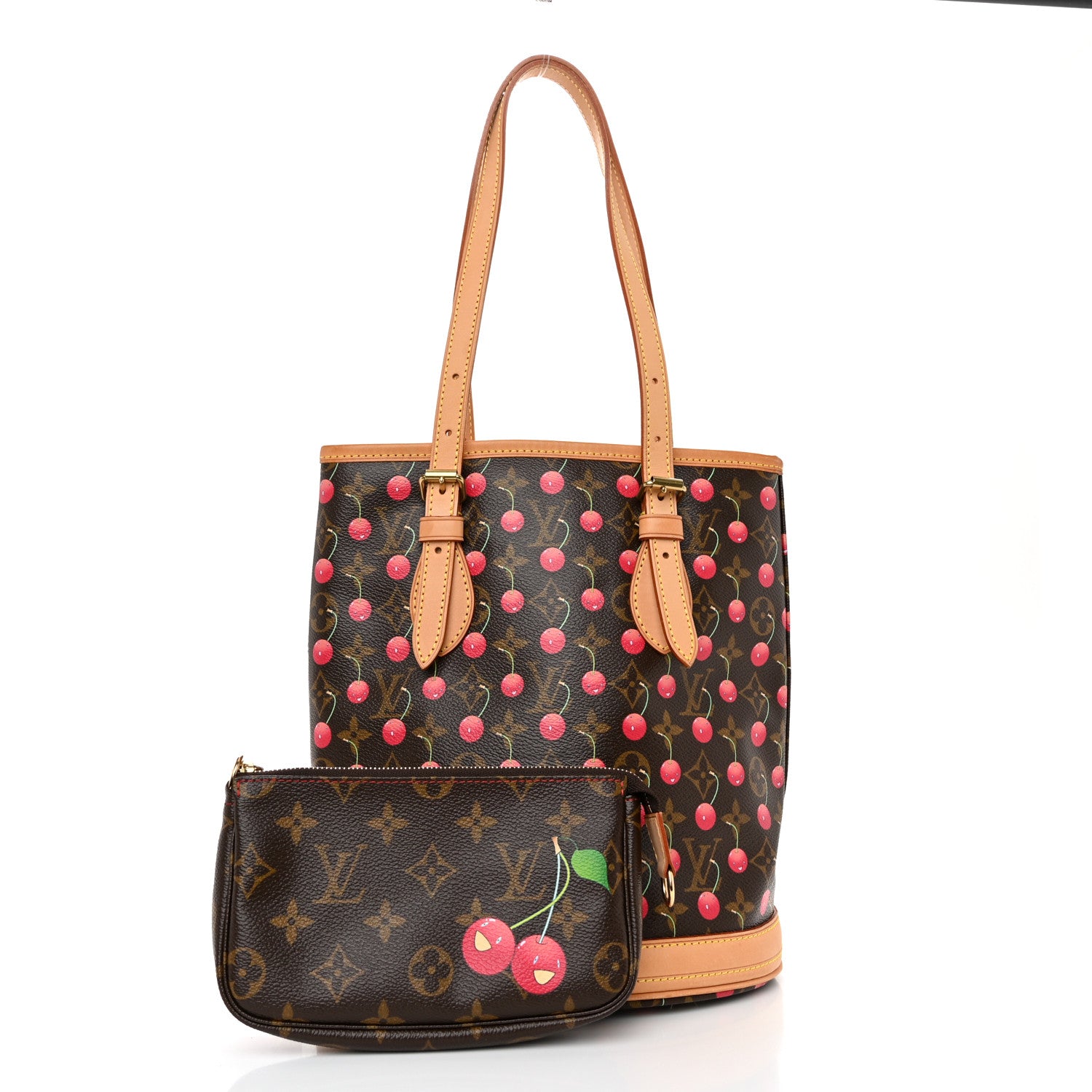 Louis Vuitton Monogram Cerises Bucket Bag 3 of 13