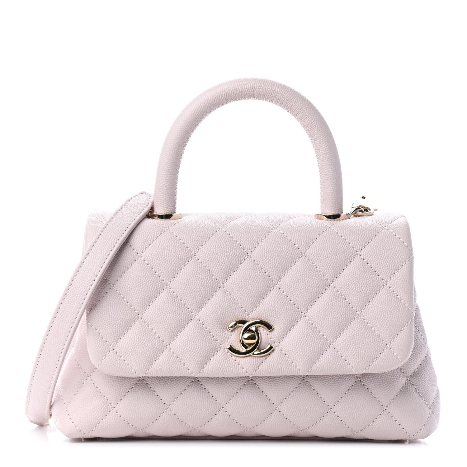 Chanel Caviar Quilted Mini Coco Handle Flap Lilas Lilac 1 of 9