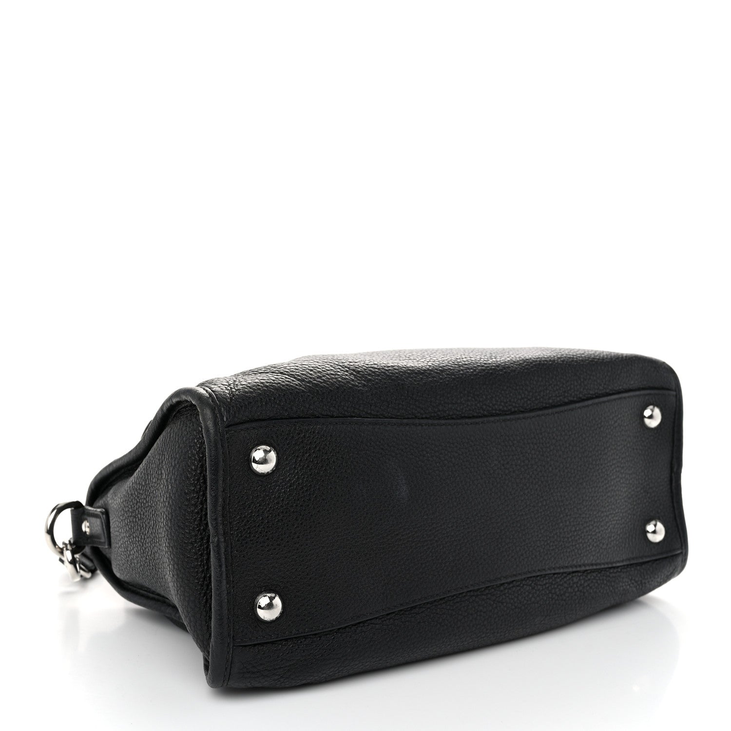 Prada Vitello Daino Shopping Satchel Black 4 of 10