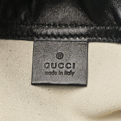 Gucci Calfskin Logo Drawstring Backpack Mystic White 7 of 11