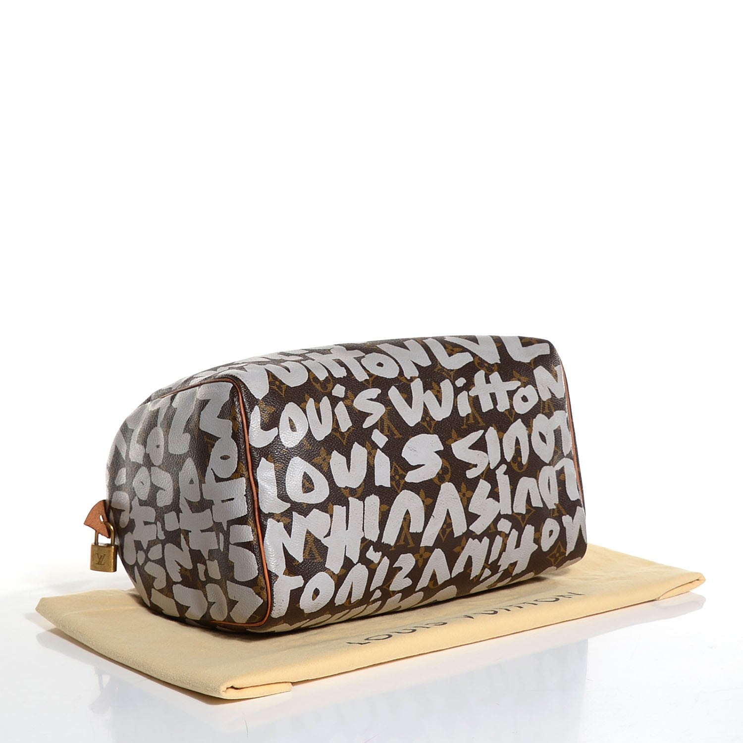 Louis Vuitton Monogram Graffiti Speedy 30 Silver 4 of 7