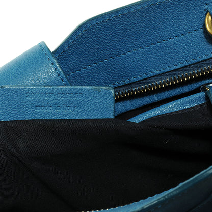 Saint Laurent Leather Mini Cabas ChYc Blue 8 of 8