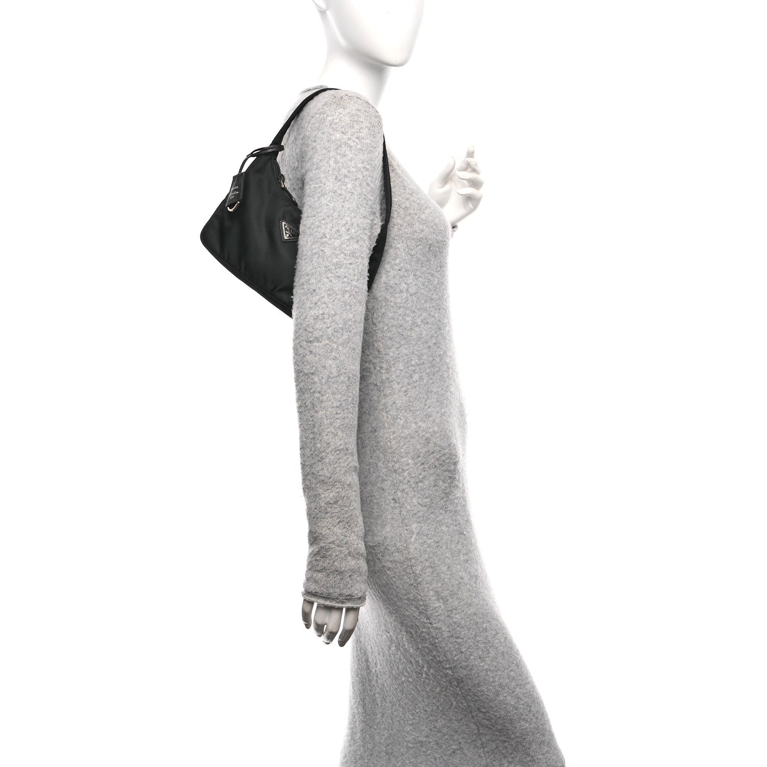 Prada Tessuto Nylon Mini Re-Edition 2000 Bag Black 2 of 10