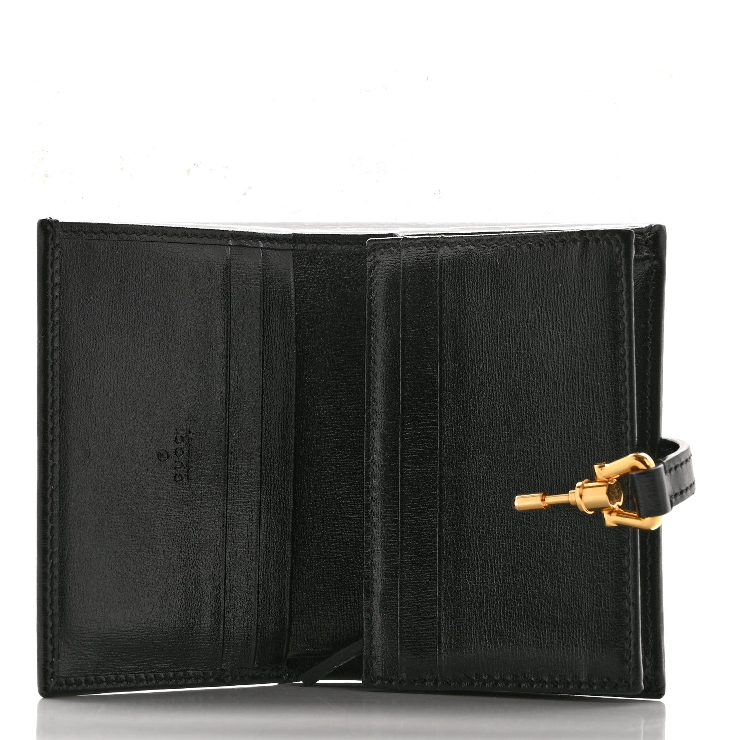 Gucci Calfskin Jackie 1961 Card Case Black 5 of 8