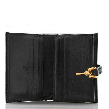 Gucci Calfskin Jackie 1961 Card Case Black 5 of 8