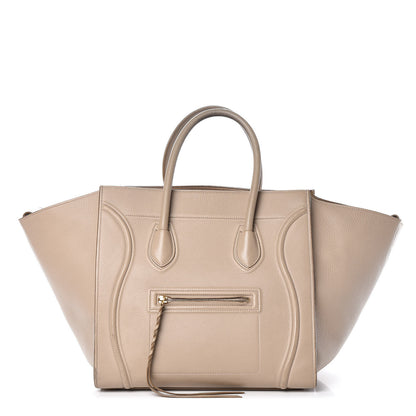 Celine Supple Calfskin Medium Phantom Luggage Beige 1 of 24