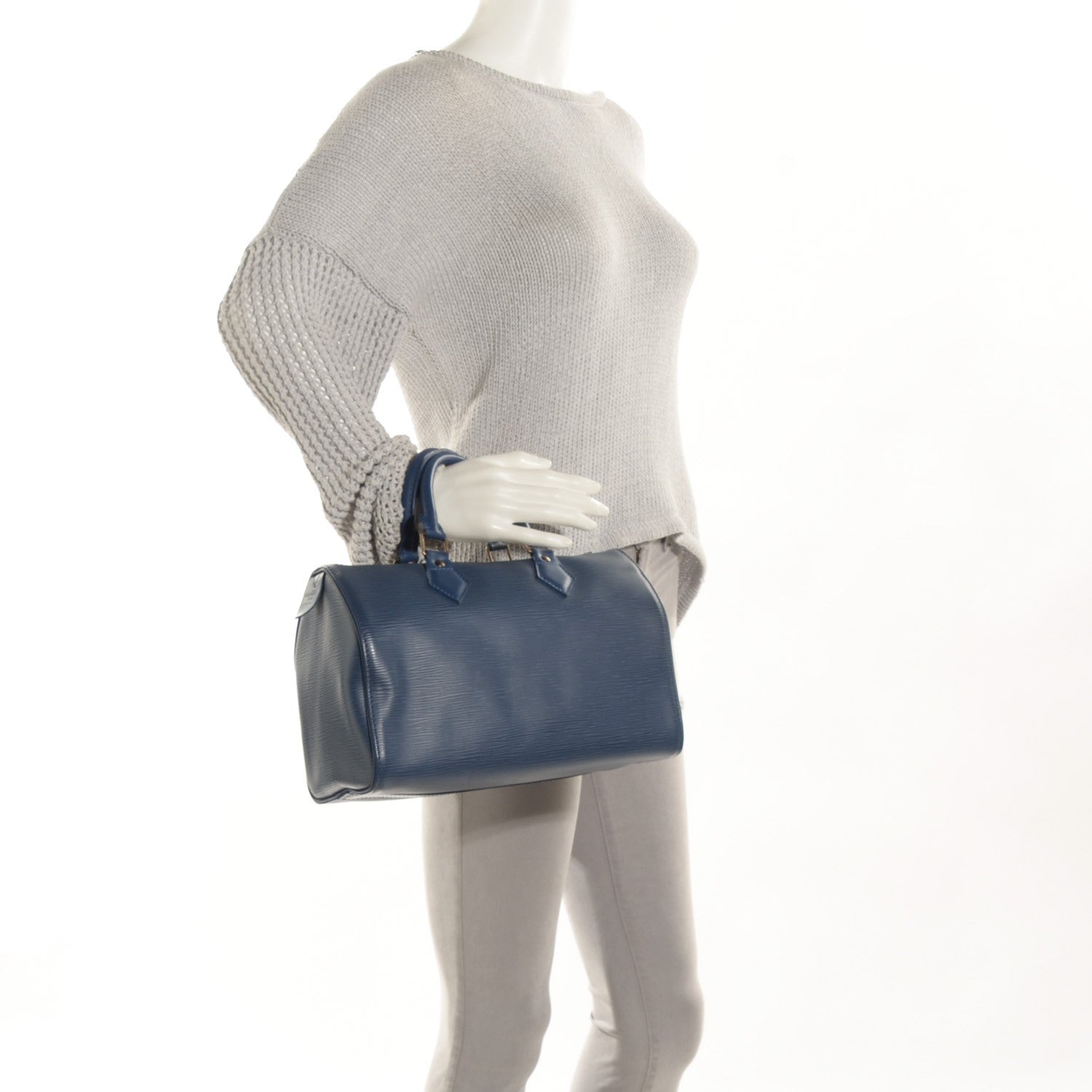 Louis Vuitton Epi Speedy 25 Myrtille 2 of 7