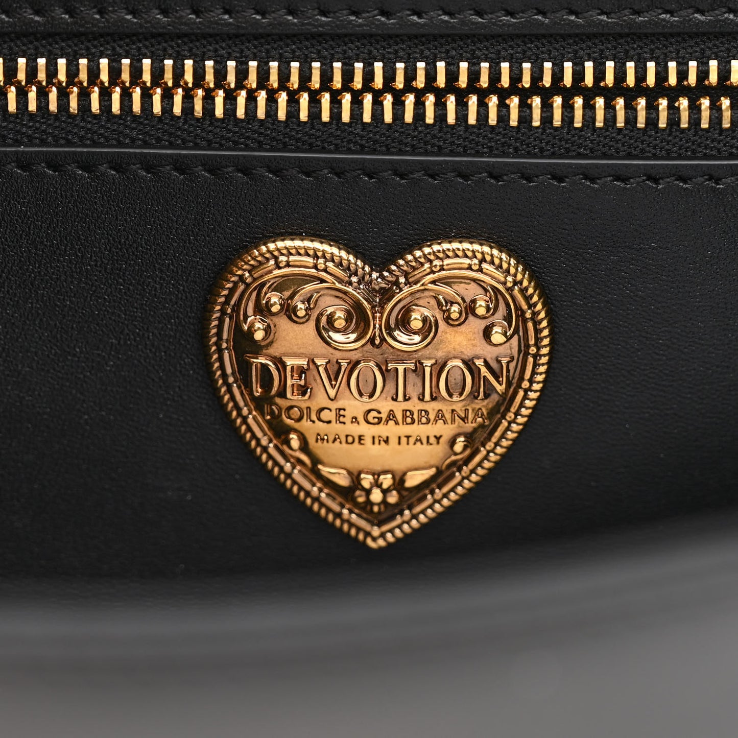 Calfskin Medium Devotion Crossbody Bag Black