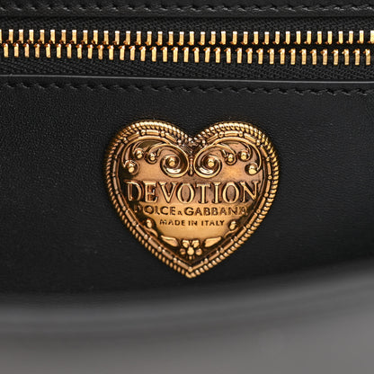 Dolce & Gabbana Calfskin Medium Devotion Crossbody Bag Black 6 of 12