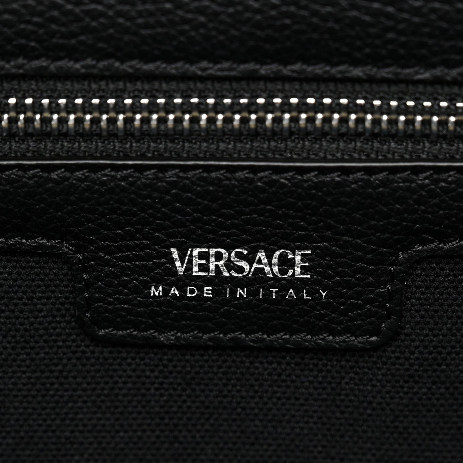 Versace Canvas Calfskin Large La Medusa Tote Bag Black 6 of 10