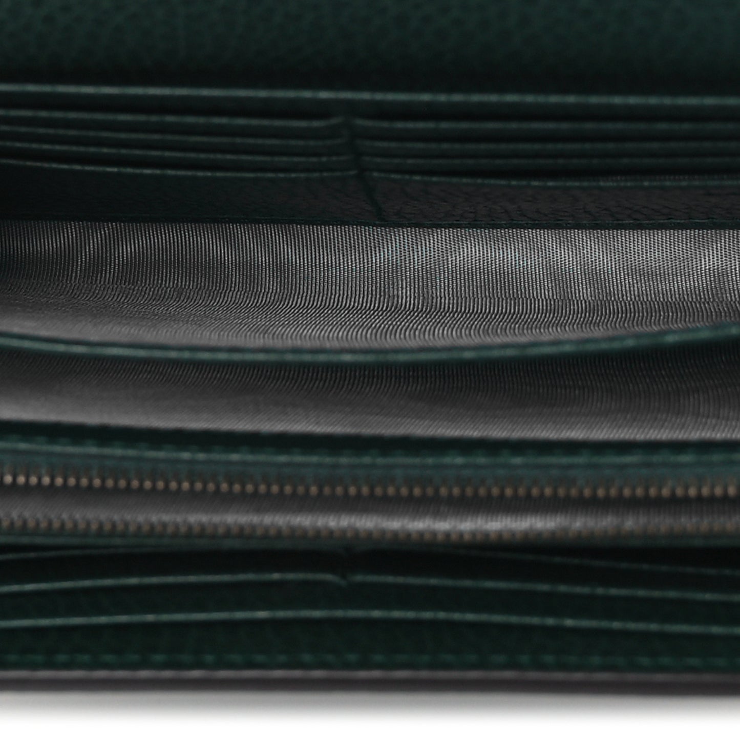 Calfskin Garden Dionysus Chain Wallet Emerald