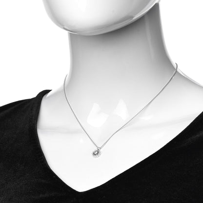 Tiffany Platinum Diamond Enchant Halo Flower Pendant Necklace 2 of 7
