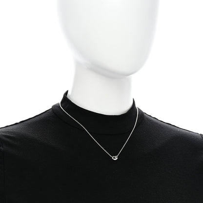 Tiffany Sterling Silver 9mm Elsa Peretti Bean Pendant Necklace 2 of 4