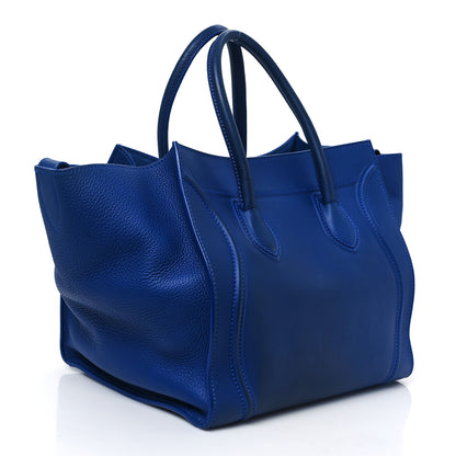 Celine Supple Calfskin Medium Phantom Luggage Royal Blue 3 of 11