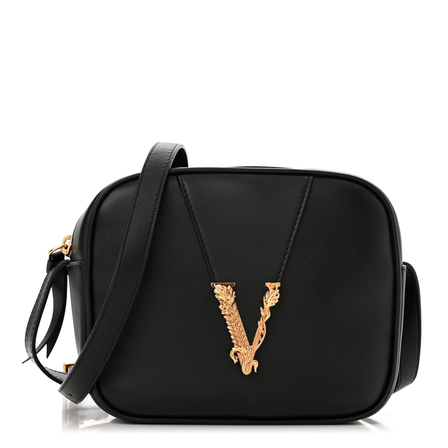 Versace Nappa Virtus Camera Bag Black 1 of 9