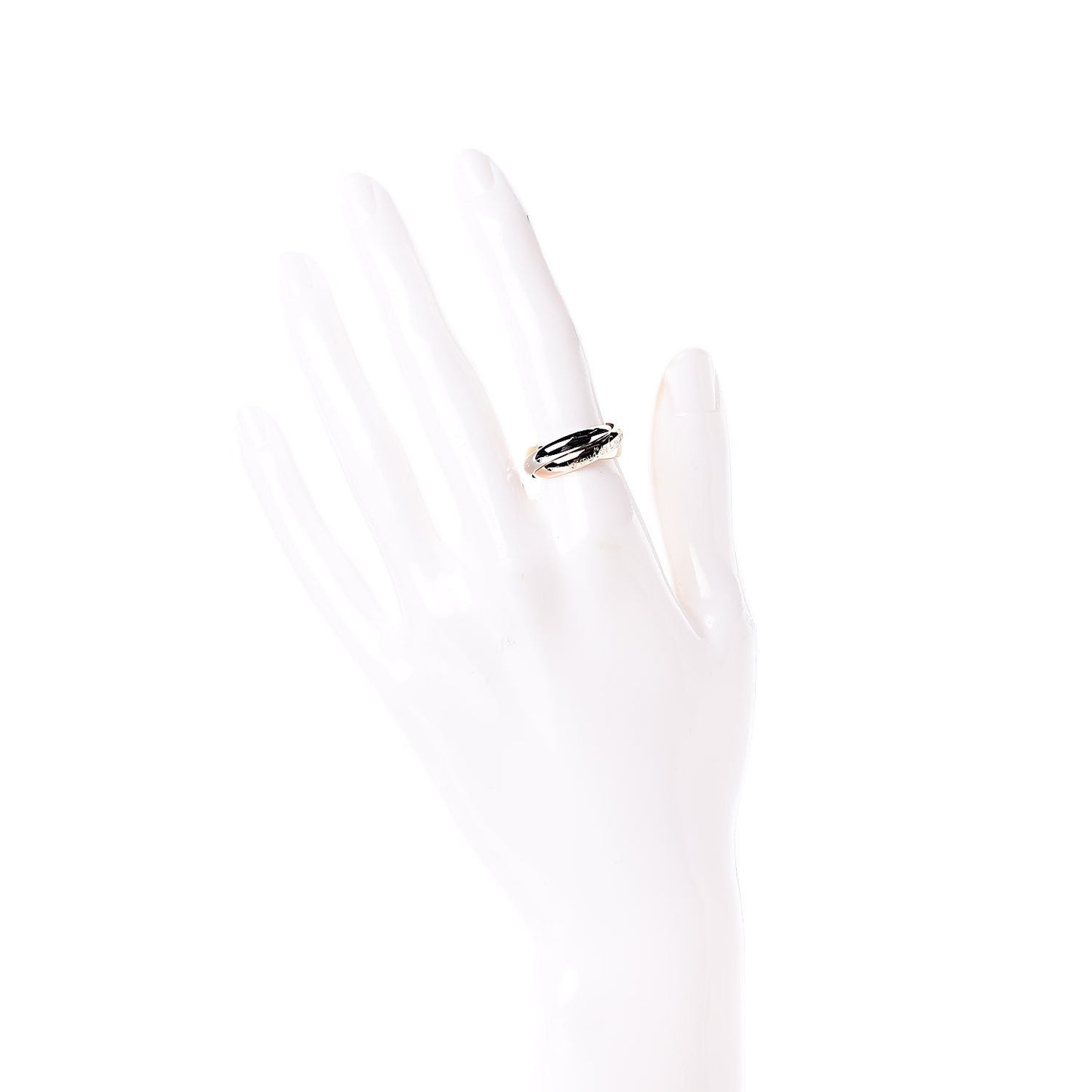 18K Pink Yellow White Gold Classic Les Must De Trinity Ring 51 5.75