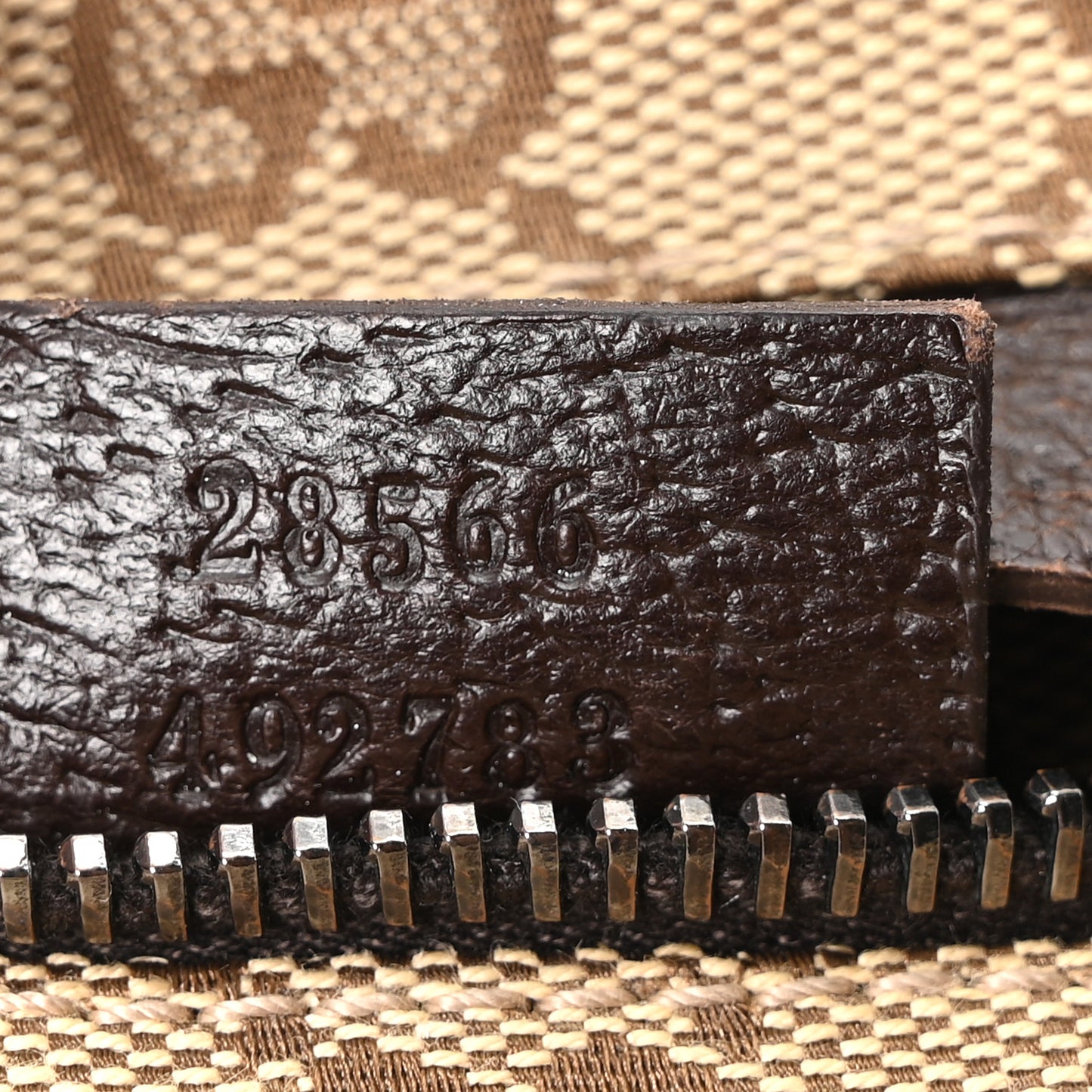 Monogram Web Belt Bag Dark Brown