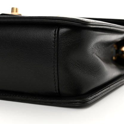 Chanel Lambskin Reversed Chevron Quilted Flap Black 10 of 11