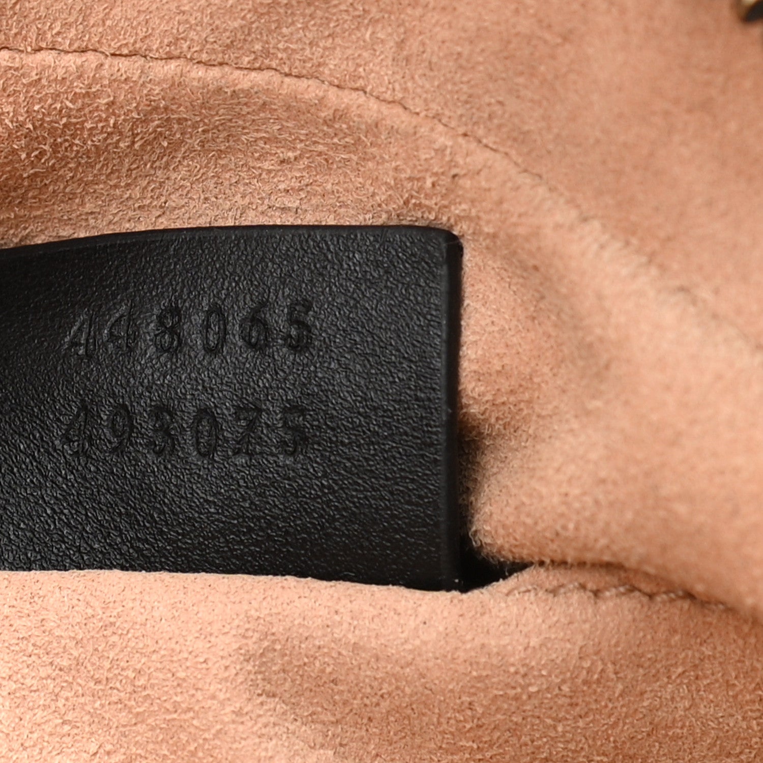 Gucci Calfskin Matelasse Mini GG Marmont Chain Shoulder Bag Black 7 of 10