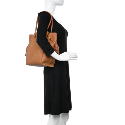 Loewe Calfskin Small Flamenco Knot Bag Caramel 2 of 9