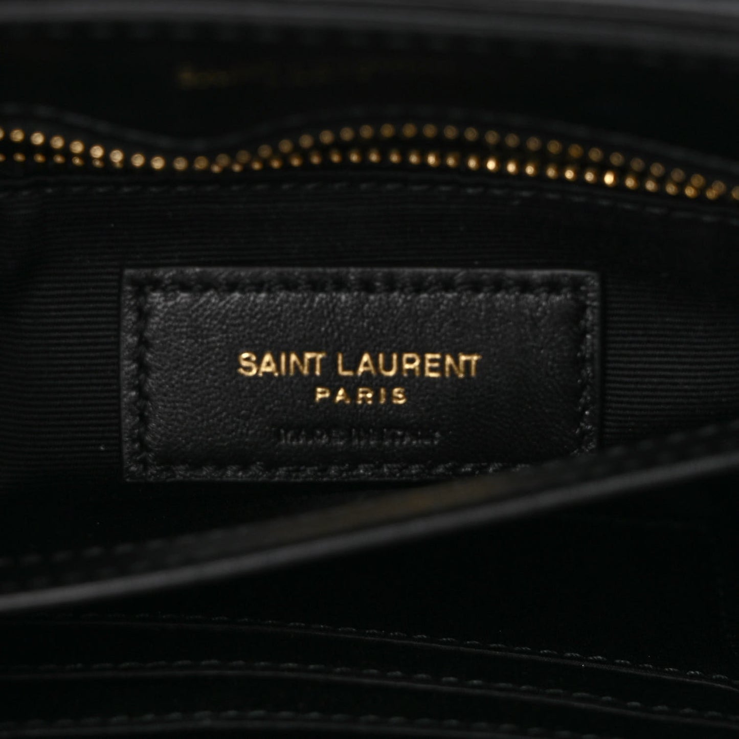 Calfskin Y Quilted Monogram Toy Loulou Crossbody Bag Black