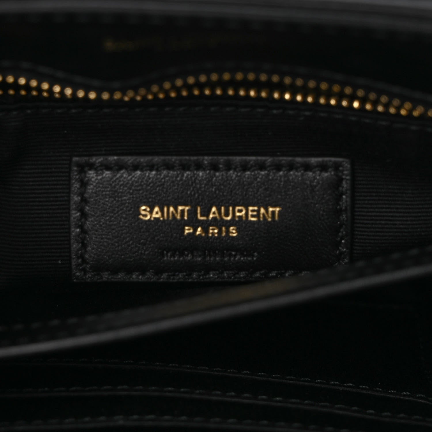 Saint Laurent Calfskin Y Quilted Monogram Toy Loulou Crossbody Bag Black 7 of 12
