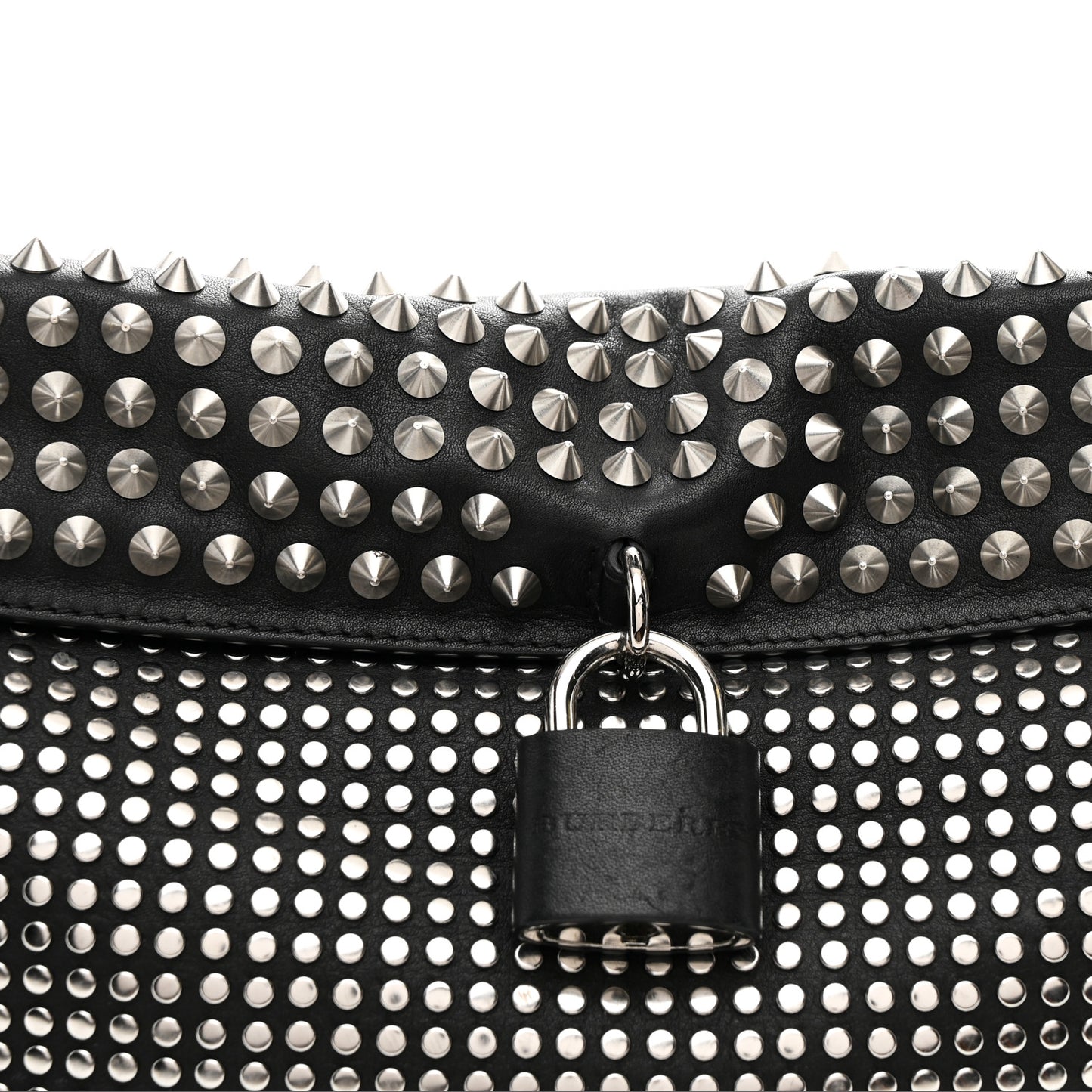 Calfskin Studded Dalston Shoulder Bag Black