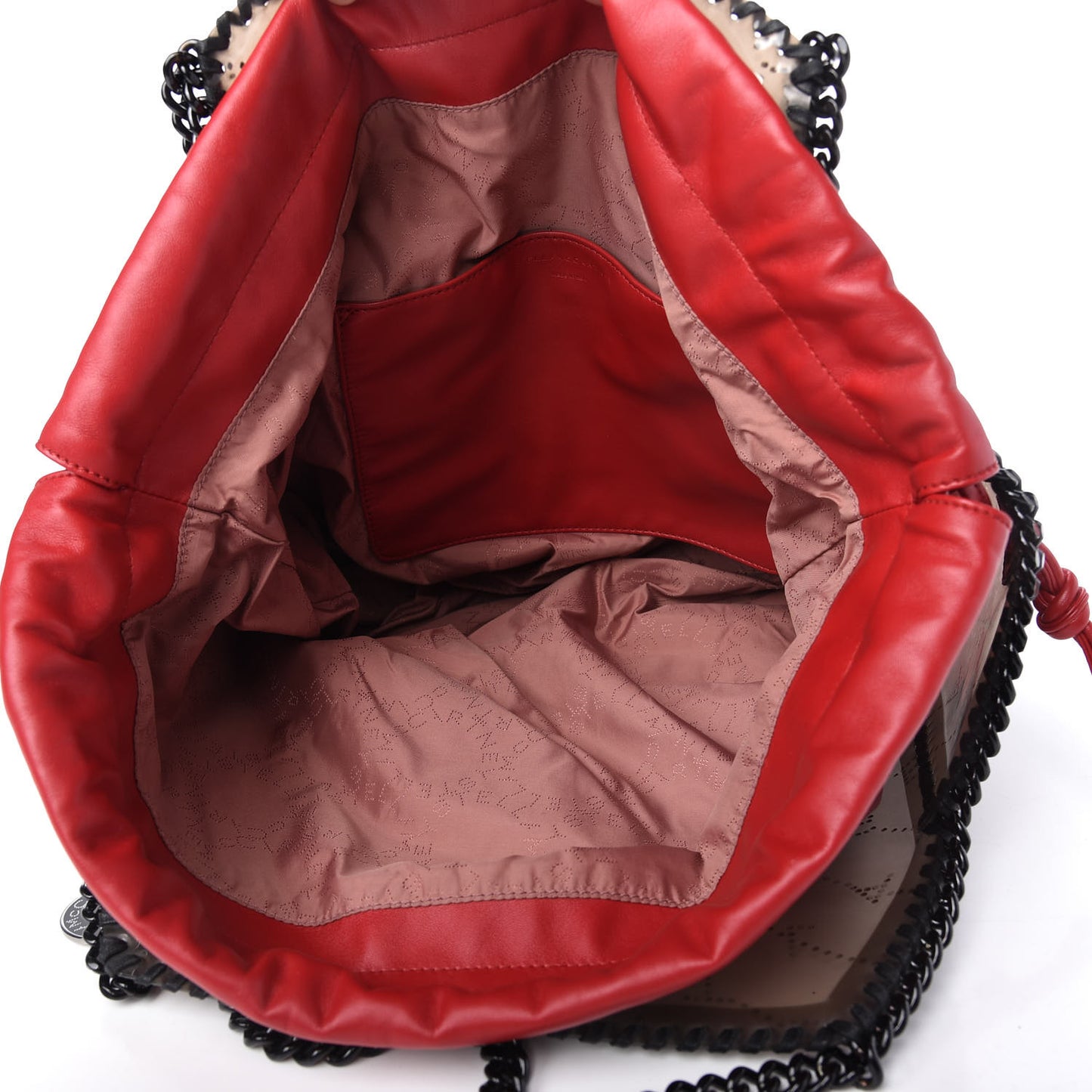 PVC Monogram Falabella Reversible Tote Red