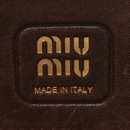 Miu Miu Nappa Medium Aventure Bag Briarwood 6 of 9
